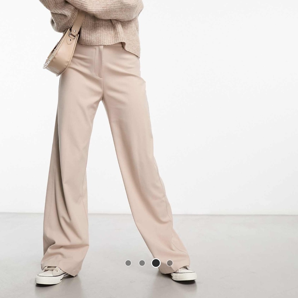 Bershka Wide leg tailored pants